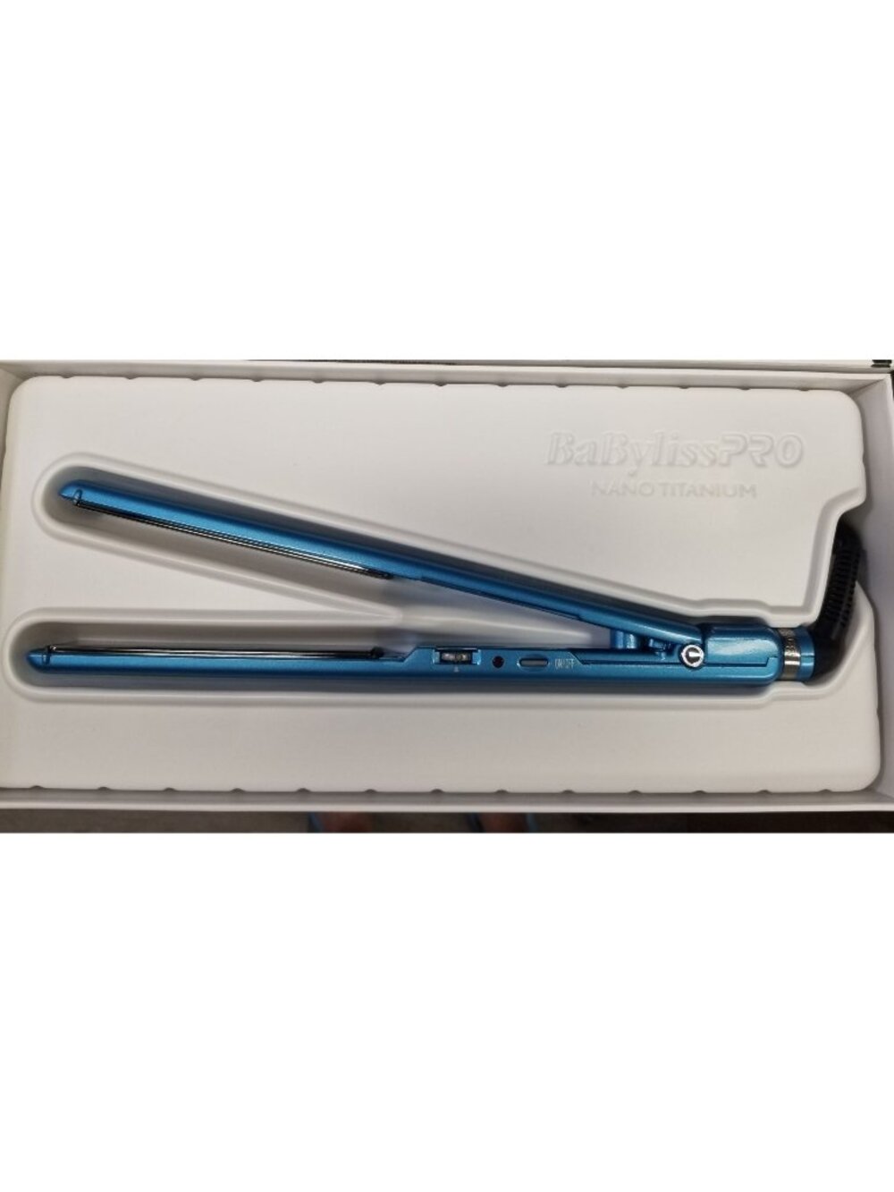 BaBylissPRO Nano Titanium 1'' Ultra thin Straightening Iron Blue NEW NO BOX!